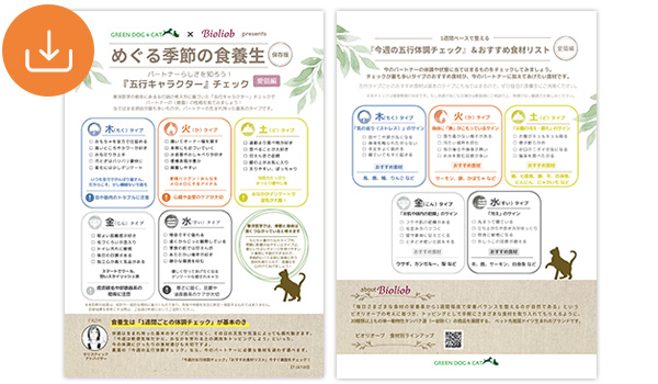 今週の五行体調チェック