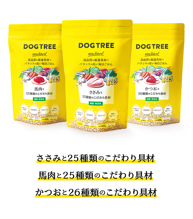 DOG TREE(ドッグツリー)ドッグフード黄色いパッケージ