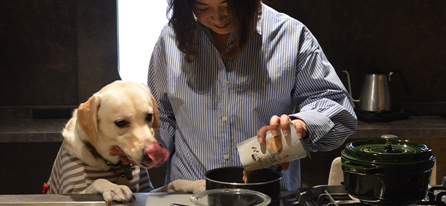 レシピ考案の様子