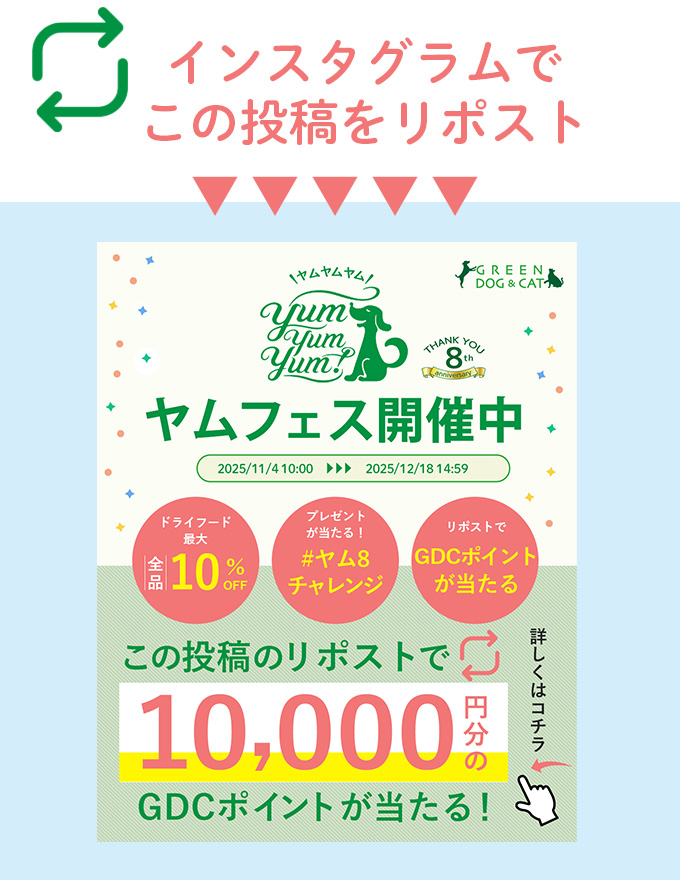 リポストでGDCポイントプレゼント