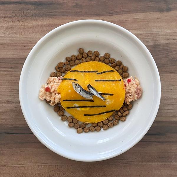 節分トラ柄たまごのごはん