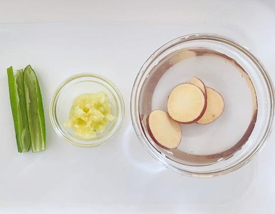 ダックと夏野菜のまぜごはん作り方２