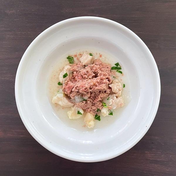 鶏肉のみぞれスープ