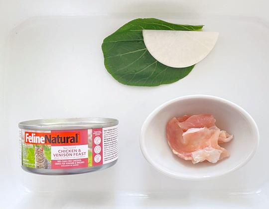 鶏肉のみぞれスープ作り方１