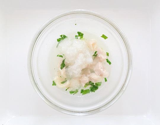 鶏肉のみぞれスープ作り方３