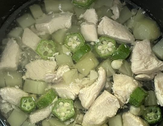 チキンとハト麦のゆるケアごはん作り方２