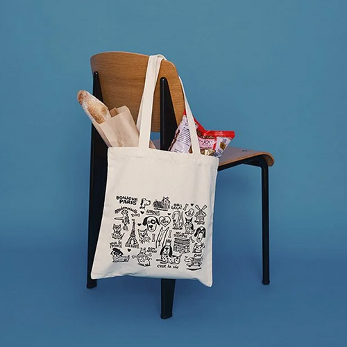 TOTE BAG - A DOG IN PARIS