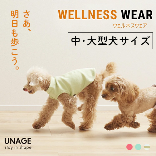 IDOG UNAGE（アンエイジ） 中大型犬用 ウェルネスウェア 背中開きタンク【数量限定】