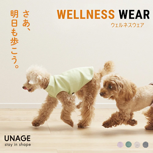 IDOG＆ICAT UNAGE（アンエイジ） ウェルネスウェア 背中開きTシャツ【数量限定】