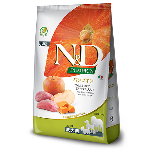 N&D パンプキン ワイルドボア アップル入り 成犬用