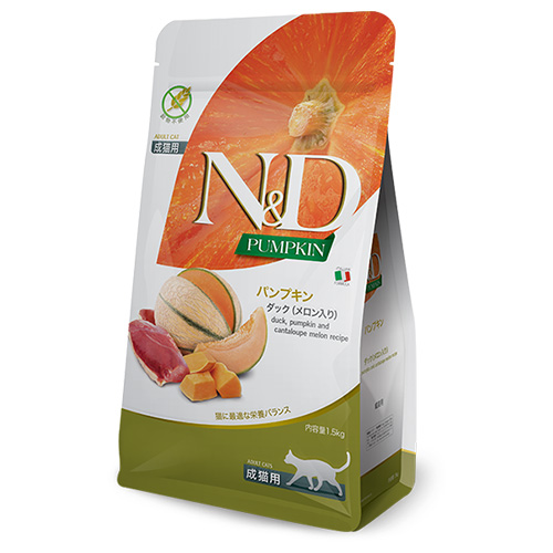 N&D パンプキン ダック メロン入り 成猫用