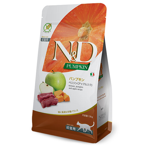 N&D パンプキン ベニゾン アップル入り 成猫用